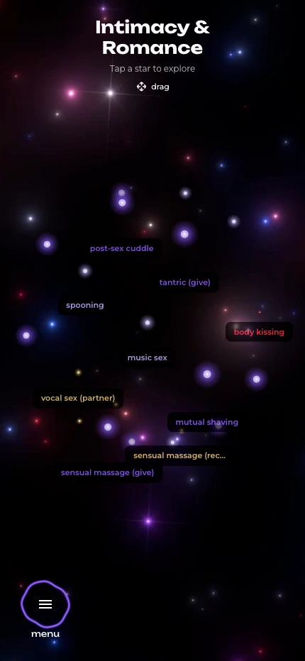 Discover Desire Galaxies step inside the Desire Skywalk game interface